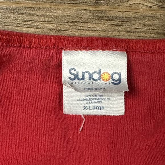 Vintage Shirt Adult XL Tank Top Red‎ Surfing Beach Hawaii Graphic Y2K - Picture 4 of 8